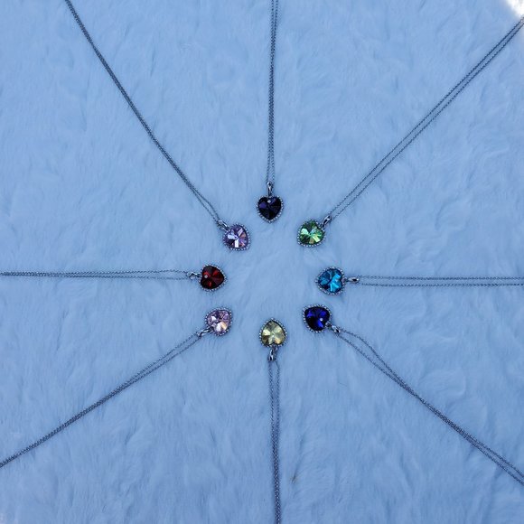 Sapphire Heart of the Ocean Birthstone Necklace - Picture 6 of 6